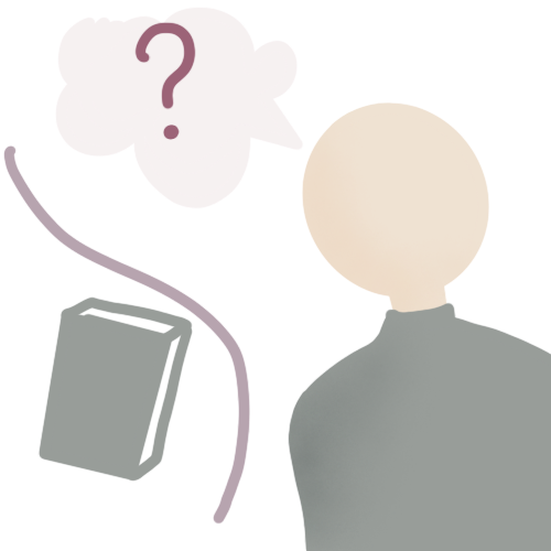 Illustration — person confused about what to eat