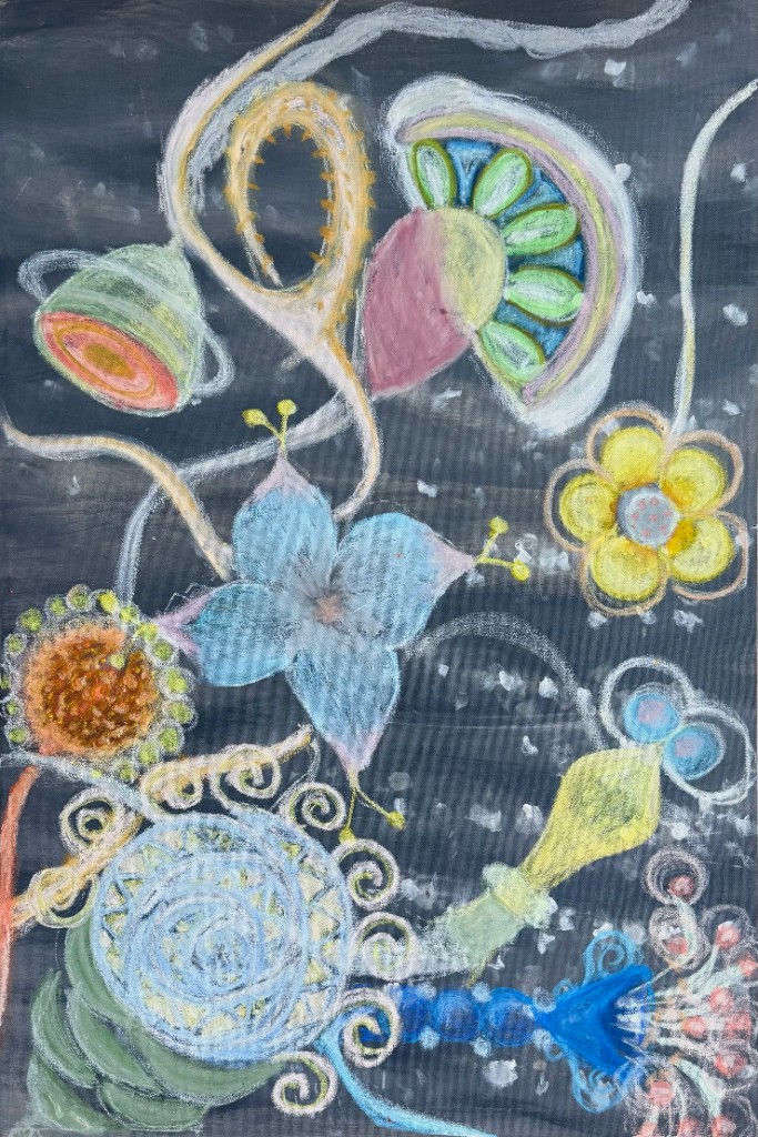 Chalk pastel painting